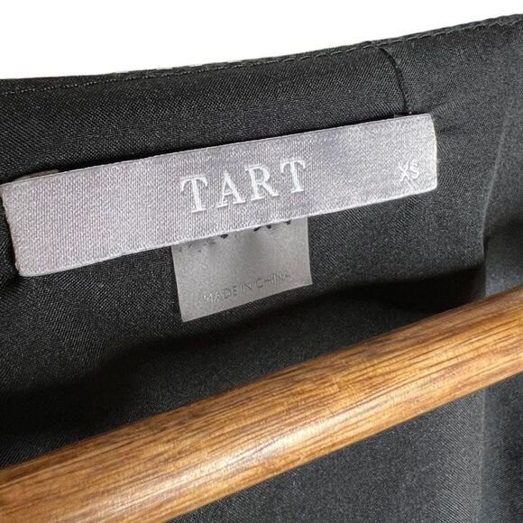 Tart Black & White Abstract Polka Dot‎ Satin Tank Top Cami Size X-Small - Picture 2 of 6